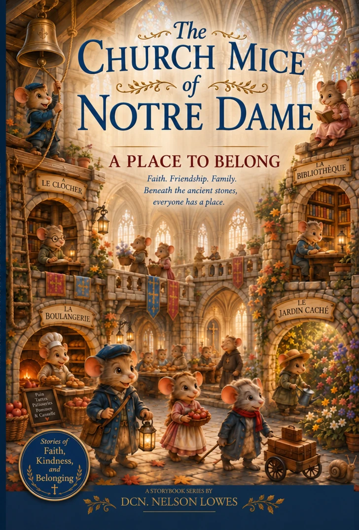 Cover of The Church Mice of Notre Dame: A Place to Belong by Dcn. Nelson Lowes
